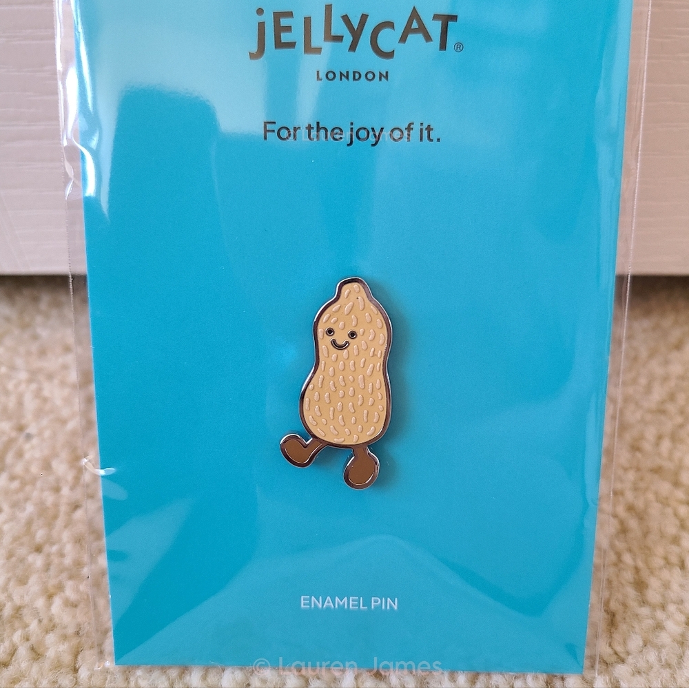 Jellycat Amuseables Peanut Enamel Pin